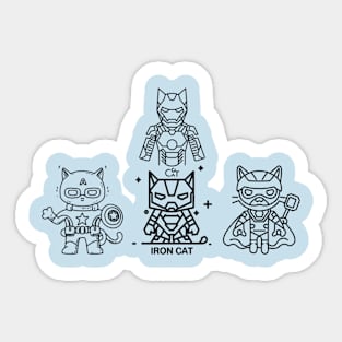 Cats avengers - funny cats memes Sticker